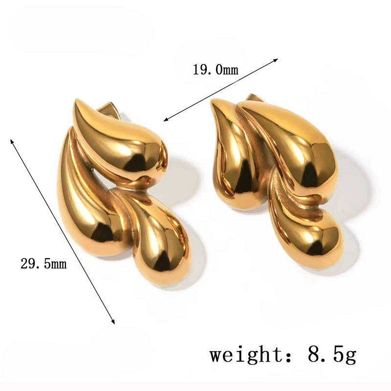 Gold Vortex Earring